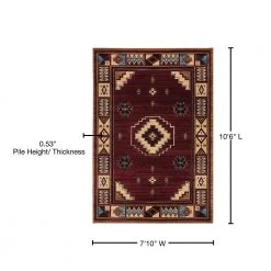 Cottage Pelican Park Burgundy 7 ft. 10 in. x 10 ft. 6 in. Area Rug by United Weavers 19 Cottage Pelican Park Burgundy 7 ft. 10 in. x 10 ft. 6 in. Area Rug by United Weavers -United Weavers shop burgundy united weavers area rugs 2055 40334 912 76 1000
