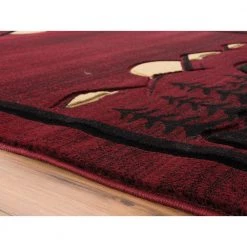 Cottage Treetops Burgundy 7 ft. 10 in. x 10 ft. 6 in. Area Rug by United Weavers -United Weavers shop burgundy united weavers area rugs 2055 41234 912 44 1000