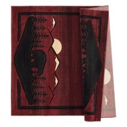 Cottage Treetops Burgundy 7 ft. 10 in. x 10 ft. 6 in. Area Rug by United Weavers -United Weavers shop burgundy united weavers area rugs 2055 41234 912 66 1000