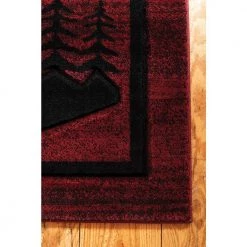 Cottage Treetops Burgundy 7 ft. 10 in. x 10 ft. 6 in. Area Rug by United Weavers -United Weavers shop burgundy united weavers area rugs 2055 41234 912 c3 1000