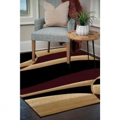 Contours Avalon Burgundy 2 ft. 7 in. x 4 ft. 2 in. Area Rug by United Weavers -United Weavers shop burgundy united weavers area rugs 510 22834 35c 31 1000