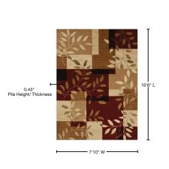 Studio Sapphire Burgundy 8 ft. x 11 ft. Oversize Area Rug by United Weavers -United Weavers shop burgundy united weavers area rugs 710 00834 912 76 1000