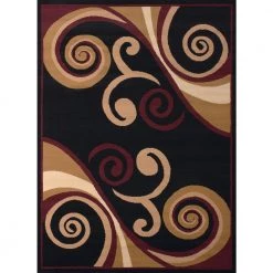 Dallas Billow Burgundy Runner Rug 2'3 X 7'2" by United Weavers