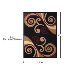 Dallas Billow Burgundy Runner Rug 2'3 X 7'2" by United Weavers 16 Dallas Billow Burgundy Runner Rug 2'3 X 7'2" by United Weavers -United Weavers shop burgundy united weavers area rugs 851 10534 28a 76 1000