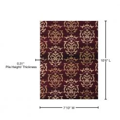 Countess Burgundy 8 ft. x 11 ft. Indoor Area Rug by United Weavers 16 Countess Burgundy 8 ft. x 11 ft. Indoor Area Rug by United Weavers -United Weavers shop burgundy united weavers area rugs 851 10734 912 76 1000