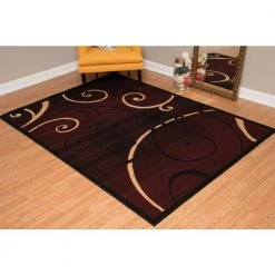 Dallas Bangles Burgundy 5 ft. x 7 ft. Indoor Area Rug by United Weavers 17 Dallas Bangles Burgundy 5 ft. x 7 ft. Indoor Area Rug by United Weavers -United Weavers shop burgundy united weavers area rugs 851 10934 58 31 1000