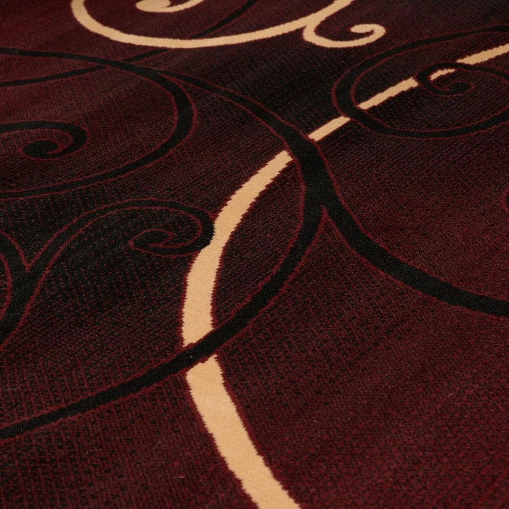 Dallas Bangles Burgundy 5 ft. x 7 ft. Indoor Area Rug by United Weavers 8 Dallas Bangles Burgundy 5 ft. x 7 ft. Indoor Area Rug by United Weavers - Image 6