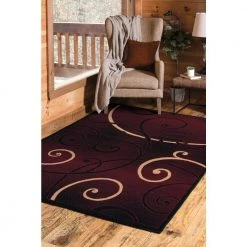 Dallas Bangles Burgundy 5 ft. x 7 ft. Indoor Area Rug by United Weavers 14 Dallas Bangles Burgundy 5 ft. x 7 ft. Indoor Area Rug by United Weavers -United Weavers shop burgundy united weavers area rugs 851 10934 58 c3 1000