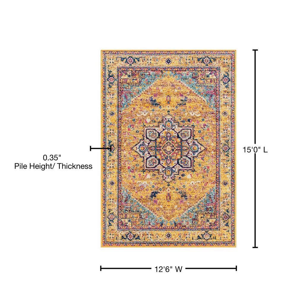 Abigail Zaylee Burnt Orange 13 ft. x 15 ft. Oversize Rug by United Weavers 6 Abigail Zaylee Burnt Orange 13 ft. x 15 ft. Oversize Rug by United Weavers - Image 4