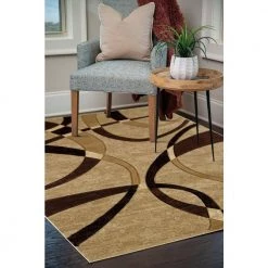Contours La Chic Chocolate Accent Rug 1'10" x 2'8" by United Weavers -United Weavers shop chocolate united weavers area rugs 510 21351 24 31 1000