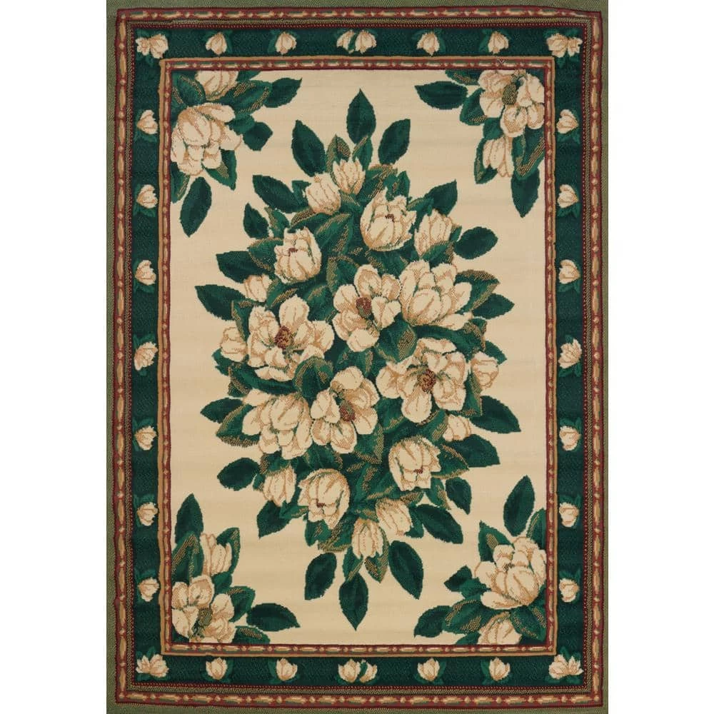 Manhattan Magnolia Cream 3 ft. 11 in. x 5 ft. 3 in. Abstract Polypropylene Area Rug by United Weavers 3 Manhattan Magnolia Cream 3 ft. 11 in. x 5 ft. 3 in. Abstract Polypropylene Area Rug by United Weavers