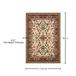 Manhattan Columbia Cream 7 ft. 10 in. x 10 ft. 6 in. Area Rug by United Weavers -United Weavers shop cream united weavers area rugs 940 37597 912 76 1000