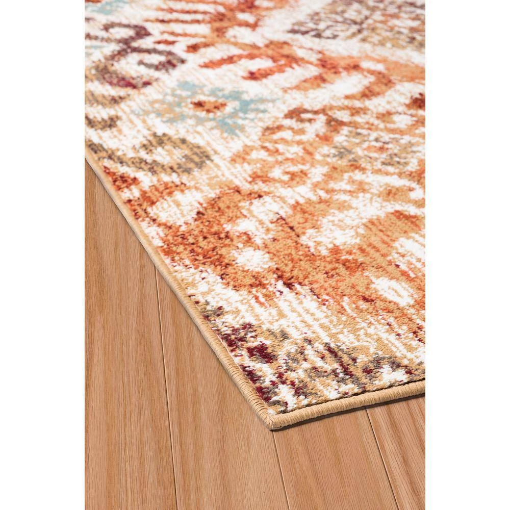 Bridges Verazanno Crimson 9 ft. 10 in. x 13 ft. 2 in. Geometric Olefin Area Rug by United Weavers 4 Bridges Verazanno Crimson 9 ft. 10 in. x 13 ft. 2 in. Geometric Olefin Area Rug by United Weavers - Image 2
