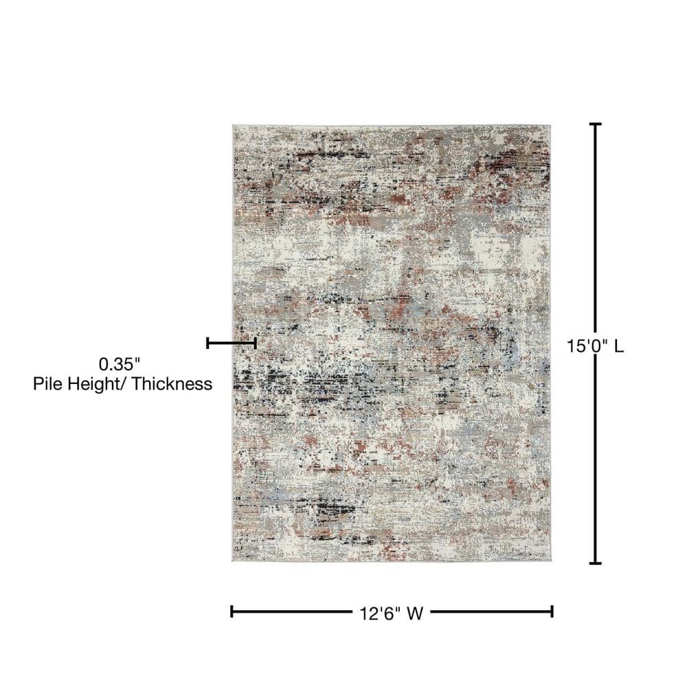 Eternity Barcelona Crimson 12 ft. 6 in. x 15 ft. Oversize Area Rug by United Weavers 8 Eternity Barcelona Crimson 12 ft. 6 in. x 15 ft. Oversize Area Rug by United Weavers - Image 6