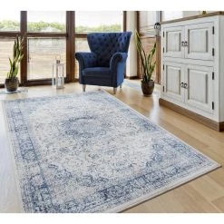 Clairmont Larnaca Denim Blue 7 ft. 10 in. x 10 ft. 6 in. Area Rug by United Weavers 13 Clairmont Larnaca Denim Blue 7 ft. 10 in. x 10 ft. 6 in. Area Rug by United Weavers -United Weavers shop denim blue united weavers area rugs 4000 40061 912 31 1000