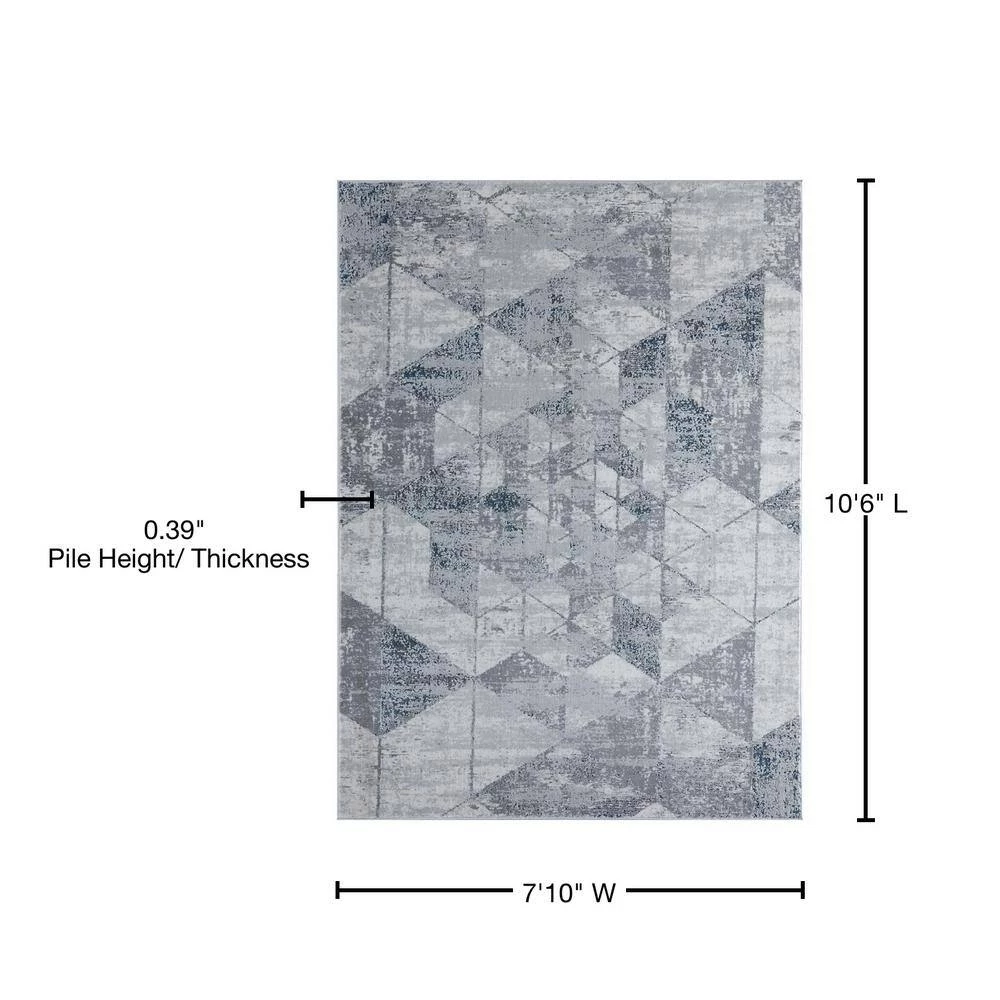 Madrid Marbella Denim Blue 7 ft. 10 in. x 10 ft. 6 in. Area Rug by United Weavers 12 Madrid Marbella Denim Blue 7 ft. 10 in. x 10 ft. 6 in. Area Rug by United Weavers - Image 10