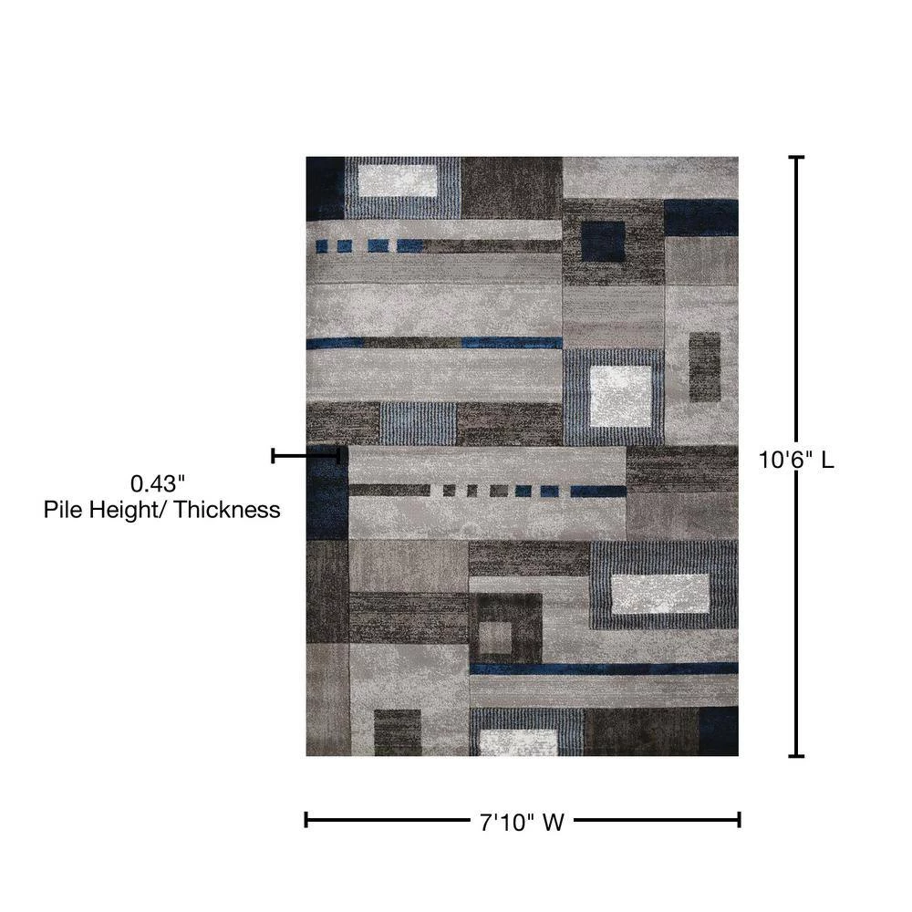 Studio Percussion Denim Blue 8 ft. x 11 ft. Indoor Area Rug by United Weavers 8 Studio Percussion Denim Blue 8 ft. x 11 ft. Indoor Area Rug by United Weavers - Image 6