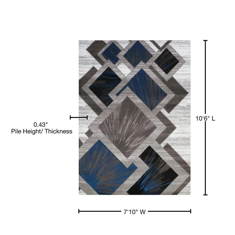 Studio Flash Denim Blue 8 ft. x 11 ft. Oversize Area Rug by United Weavers 8 Studio Flash Denim Blue 8 ft. x 11 ft. Oversize Area Rug by United Weavers - Image 6