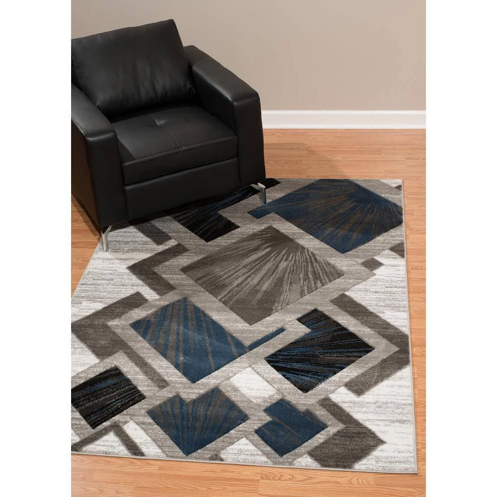 Studio Flash Denim Blue 8 ft. x 11 ft. Oversize Area Rug by United Weavers 4 Studio Flash Denim Blue 8 ft. x 11 ft. Oversize Area Rug by United Weavers - Image 2