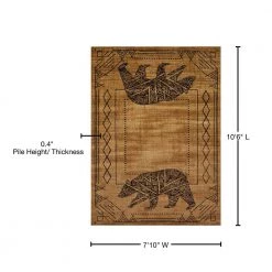 Affinity Bear Cave Gold 7 ft. 10 in. x 10 ft. 6 in. Area Rug by United Weavers -United Weavers shop gold united weavers area rugs 750 05618 912 76 1000