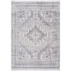 Chelsea Novel Grey 5 ft. 3 in. x 7 ft. 2 in. Area Rug by United Weavers