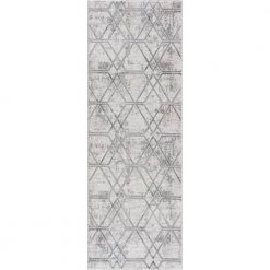 Reserve Broadway Grey 2 ft. 7 in. x 7 ft. 2 in. Runner Rug by United Weavers