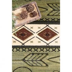Cottage Timberland Green 7 ft. 10 in. x 10 ft. 6 in. Area Rug by United Weavers -United Weavers shop green united weavers area rugs 2055 41845 912 4f 1000