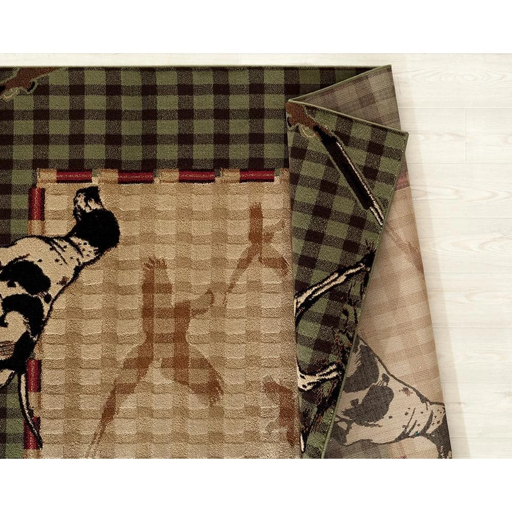 Woodside Hunter's Lookout Green 8 ft. x 11 ft. Oversize Area Rug by United Weavers 4 Woodside Hunter's Lookout Green 8 ft. x 11 ft. Oversize Area Rug by United Weavers - Image 2