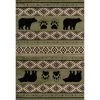 Woodside Bear Imprint Green 5 ft. x 7 ft. Area Rug by United Weavers 1 Woodside Bear Imprint Green 5 ft. x 7 ft. Area Rug by United Weavers -United Weavers shop green united weavers area rugs 712 30845 58 64 1000