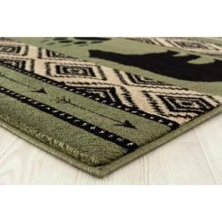 Woodside Bear Imprint Green 5 ft. x 7 ft. Area Rug by United Weavers 10 Woodside Bear Imprint Green 5 ft. x 7 ft. Area Rug by United Weavers -United Weavers shop green united weavers area rugs 712 30845 58 c3 1000