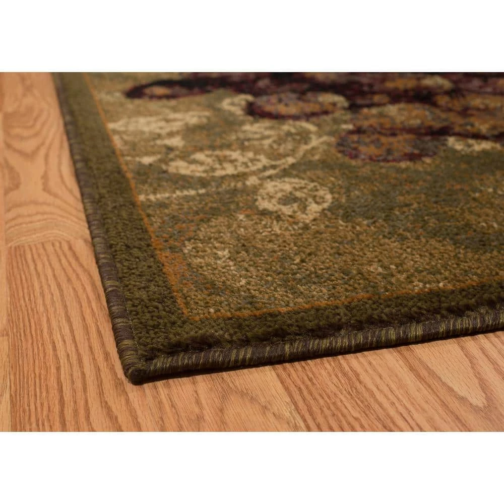 Affinity Vineyard Green 5 ft. 3 in. x 7 ft. 2 in. Abstract Polypropylene Area Rug by United Weavers 7 Affinity Vineyard Green 5 ft. 3 in. x 7 ft. 2 in. Abstract Polypropylene Area Rug by United Weavers - Image 5