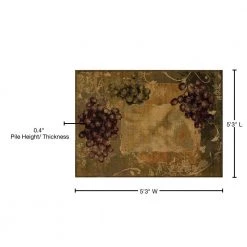 Affinity Vineyard Green 5 ft. 3 in. x 7 ft. 2 in. Abstract Polypropylene Area Rug by United Weavers 18 Affinity Vineyard Green 5 ft. 3 in. x 7 ft. 2 in. Abstract Polypropylene Area Rug by United Weavers -United Weavers shop green united weavers area rugs 750 01745 58 76 1000