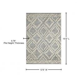 Garfield Chic Grey 12 ft. 6 in. x 15 ft. Area Rug by United Weavers -United Weavers shop grey united weavers area rugs 2800 90572 1215 76 1000