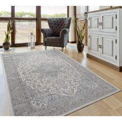 Clairmont Zadar Grey 2 ft. 7 in. x 7 ft. 2 in. Runner Rug by United Weavers -United Weavers shop grey united weavers area rugs 4000 40172 28e 31 1000