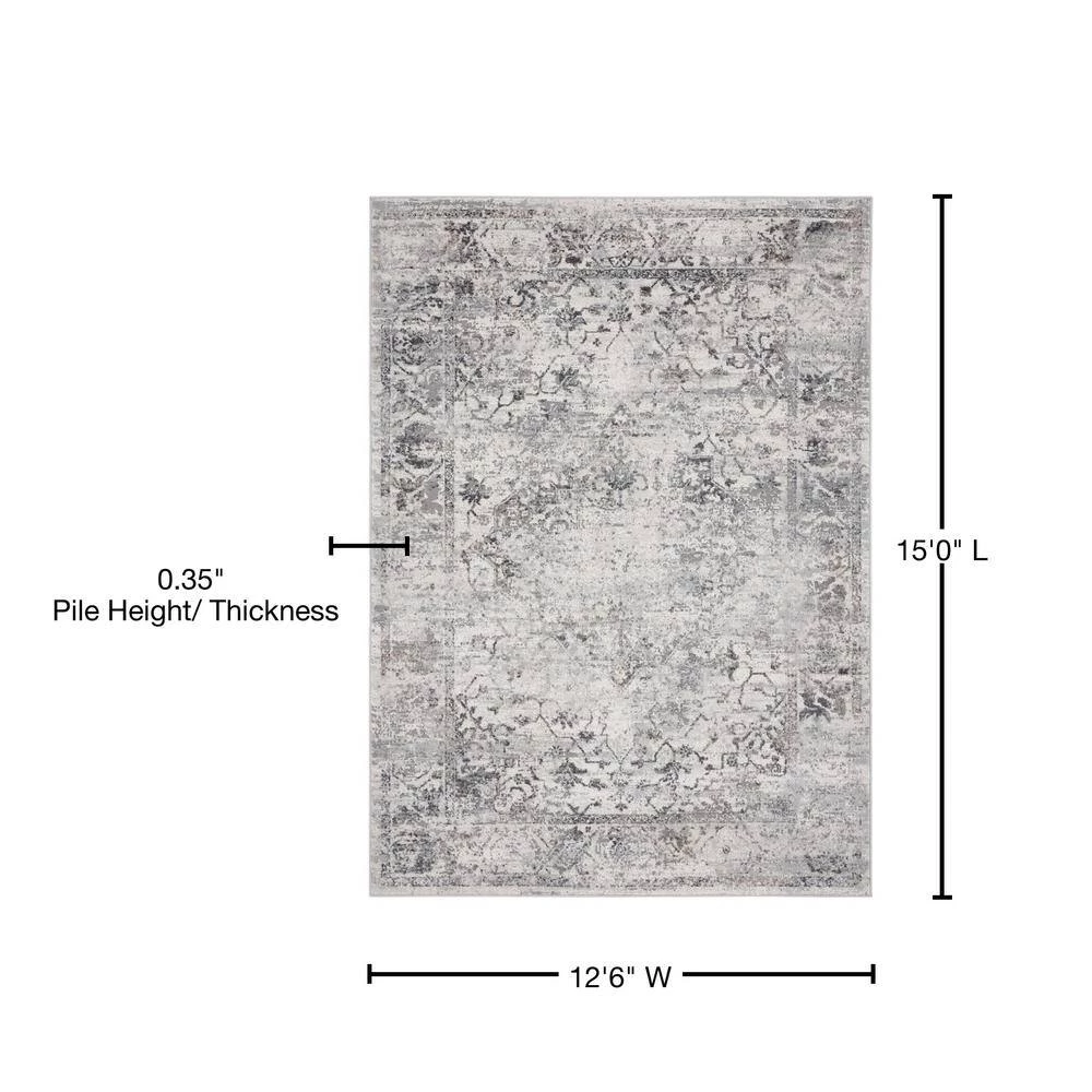Austin Clark Grey 12 ft. 6 in. x 15 ft. Oversize Area Rug by United Weavers 11 Austin Clark Grey 12 ft. 6 in. x 15 ft. Oversize Area Rug by United Weavers - Image 9