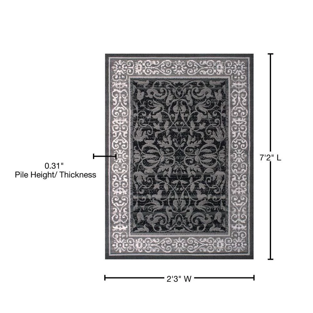 Dallas Baroness Grey 2 ft. x 7 ft. Runner Rug by United Weavers 8 Dallas Baroness Grey 2 ft. x 7 ft. Runner Rug by United Weavers - Image 6