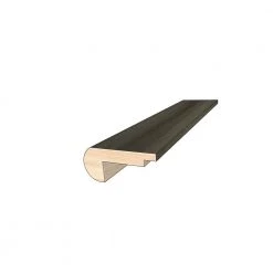 Gunmetal 0.45 in. Thick x 2 in. Width x 78 in. Length Overlap Stair Nose Molding by OptiWood -United Weavers shop gunmetal optiwood wood floor trim m611013lsn 31 1000