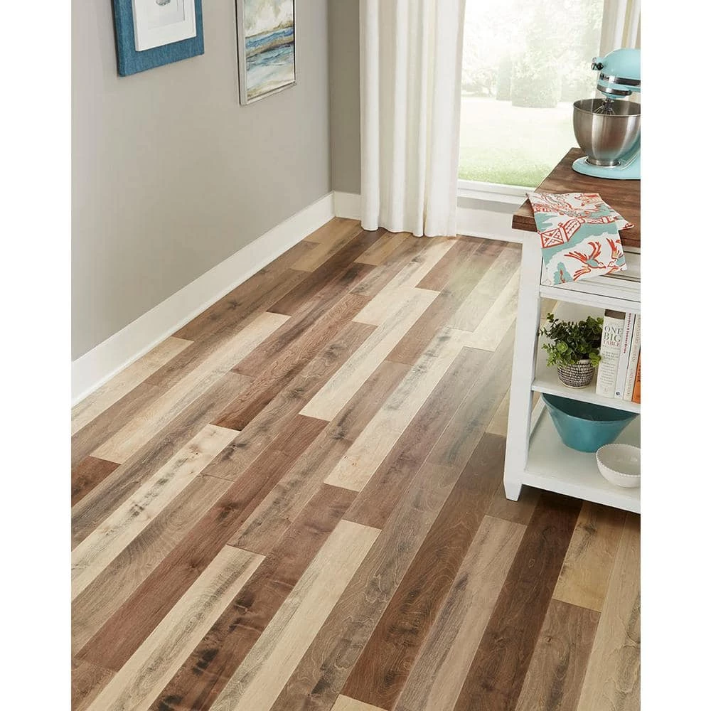 Homestead 0.28 in. T x 5 in. W x Varying Length Waterproof Engineered Hardwood Flooring (16.68 sq. ft. / case) by OptiWood 4 Homestead 0.28 in. T x 5 in. W x Varying Length Waterproof Engineered Hardwood Flooring (16.68 sq. ft. / case) by OptiWood - Image 2
