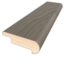 Ivory Lace 3/4 in. Thick x 2 in. Width x 78 in. Length Hardwood Overlap Stair Nose Molding by OptiWood