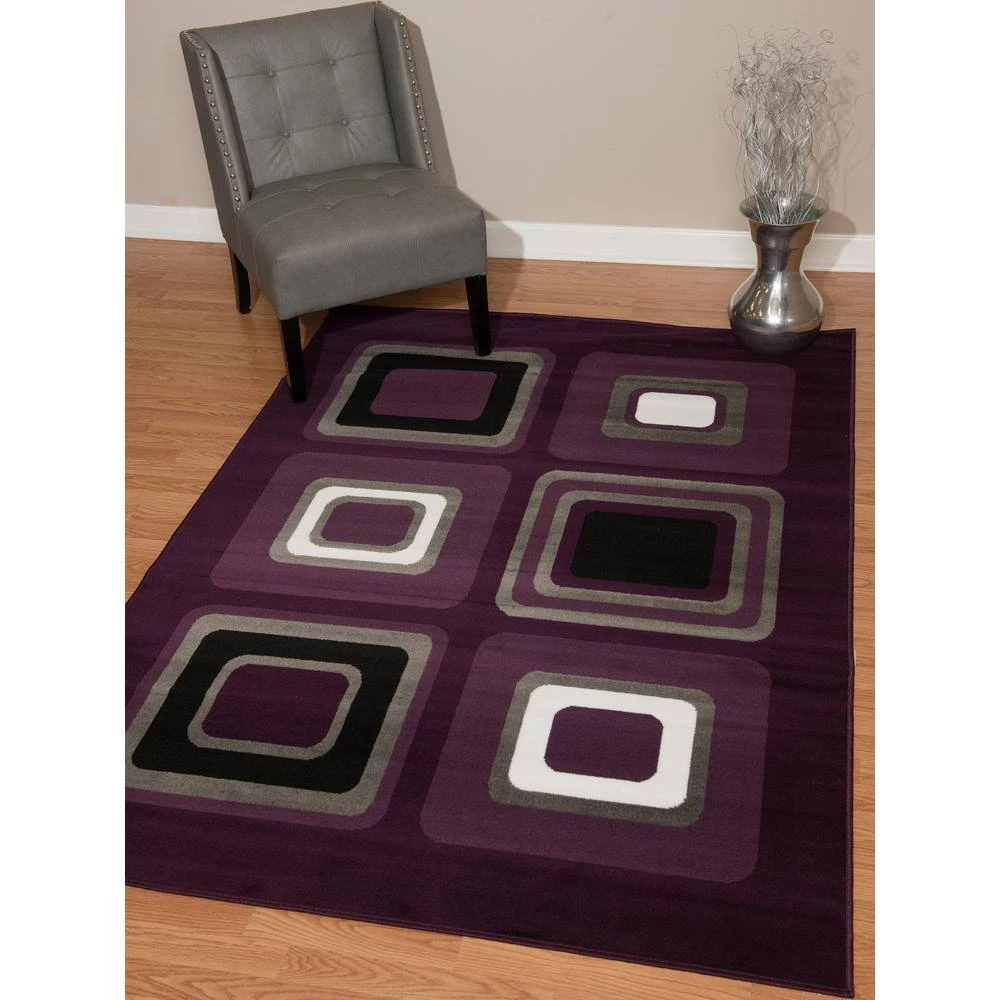 Spaces Lilac 5 ft. x 7 ft. Indoor Area Rug by United Weavers 8 Spaces Lilac 5 ft. x 7 ft. Indoor Area Rug by United Weavers - Image 6