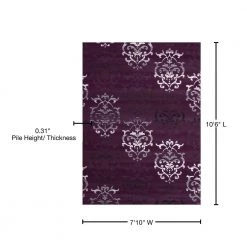Countess Lilac 8 ft. x 11 ft. Indoor Area Rug by United Weavers 14 Countess Lilac 8 ft. x 11 ft. Indoor Area Rug by United Weavers -United Weavers shop lilac united weavers area rugs 851 10784 912 76 1000