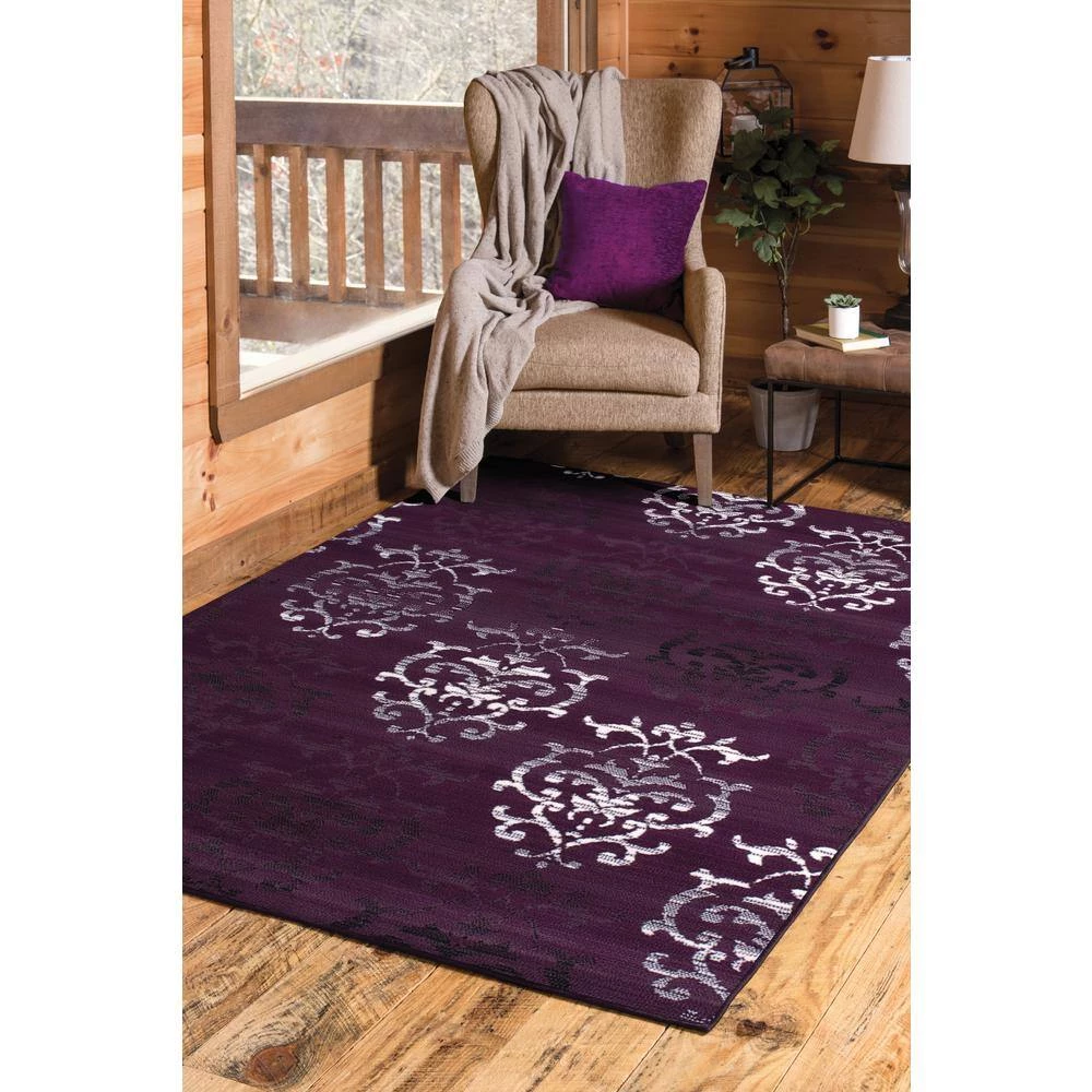 Countess Lilac 8 ft. x 11 ft. Indoor Area Rug by United Weavers 6 Countess Lilac 8 ft. x 11 ft. Indoor Area Rug by United Weavers - Image 4