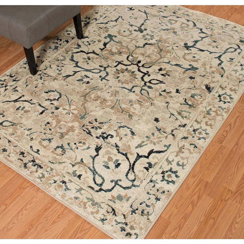 Bridges Villa Bella Linen 9 ft. 10 in. x 13 ft. 2 in. Oriental Olefin Area Rug by United Weavers 6 Bridges Villa Bella Linen 9 ft. 10 in. x 13 ft. 2 in. Oriental Olefin Area Rug by United Weavers - Image 4