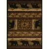 Affinity Black Bears Lodge 7 ft. 10 in. x 10 ft. 6 in. Area Rug by United Weavers -United Weavers shop lodge united weavers area rugs 750 01943 912 64 1000