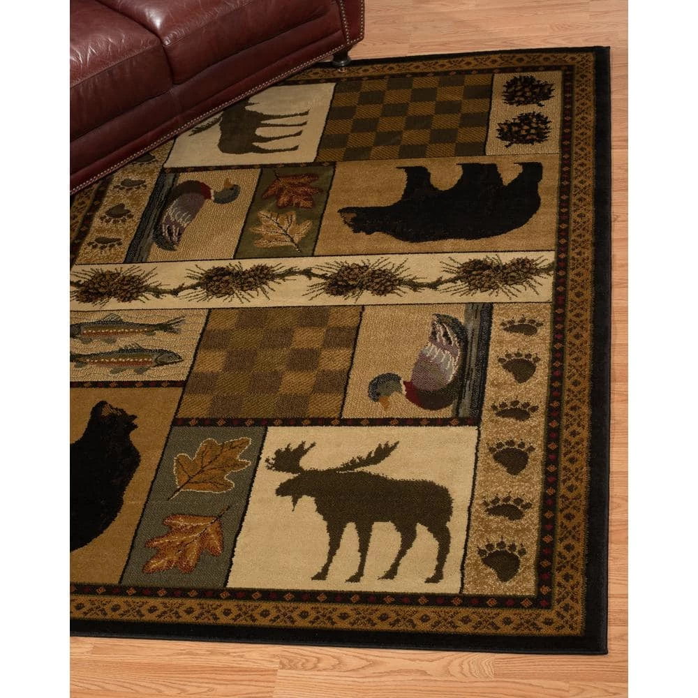 Affinity Pine Montage Lodge 7 ft. 10 in. x 10 ft. 6 in. Area Rug by United Weavers 8 Affinity Pine Montage Lodge 7 ft. 10 in. x 10 ft. 6 in. Area Rug by United Weavers - Image 6