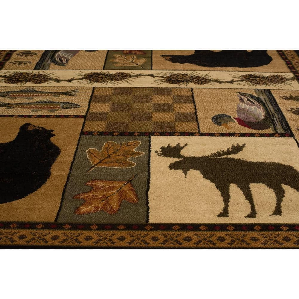 Affinity Pine Montage Lodge 7 ft. 10 in. x 10 ft. 6 in. Area Rug by United Weavers 5 Affinity Pine Montage Lodge 7 ft. 10 in. x 10 ft. 6 in. Area Rug by United Weavers - Image 3