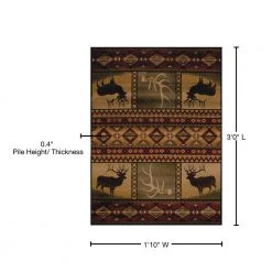Affinity Hunter's Dream Lodge 1 ft. 10 in. x 3 ft. Accent Rug by United Weavers -United Weavers shop lodge united weavers area rugs 750 03843 24 76 1000
