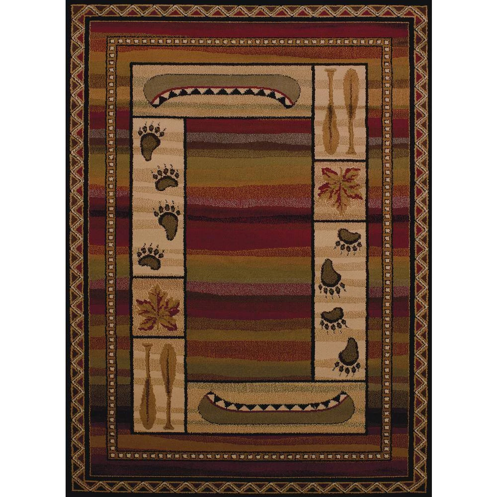 Affinity Canoe Sunset Lodge 7 ft. 10 in. x 10 ft. 6 in. Area Rug by United Weavers 3 Affinity Canoe Sunset Lodge 7 ft. 10 in. x 10 ft. 6 in. Area Rug by United Weavers