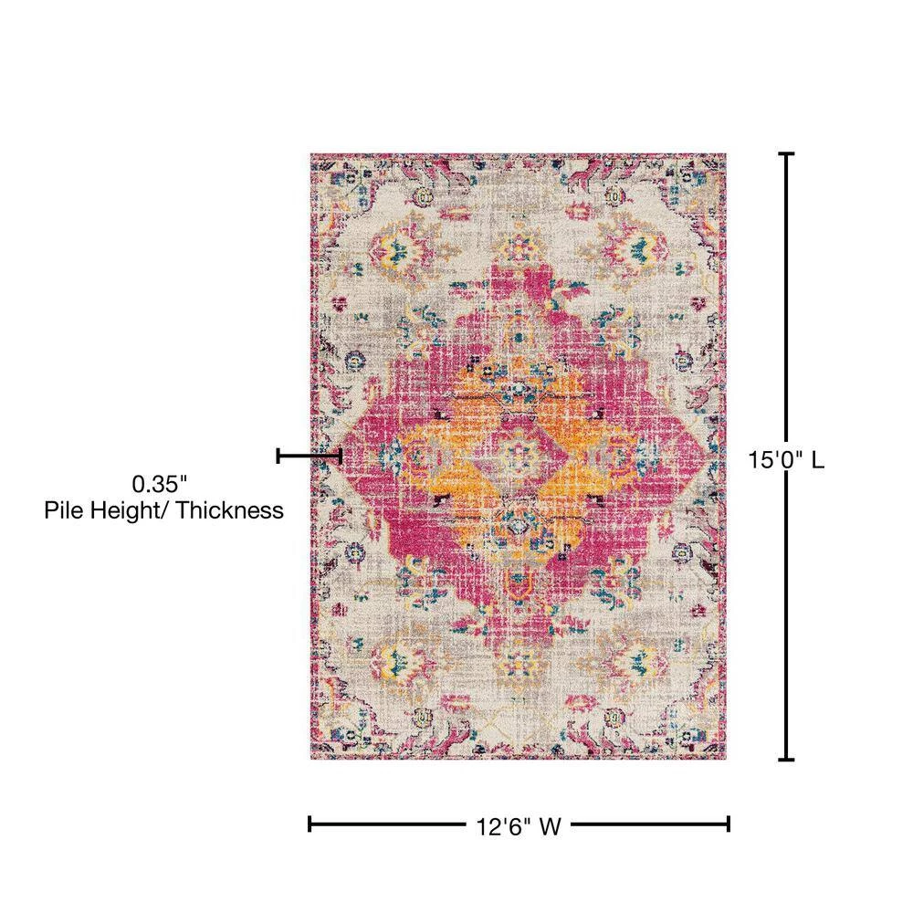 Abigail Seraphina Magenta 13 ft. x 15 ft. Oversize Rug by United Weavers 7 Abigail Seraphina Magenta 13 ft. x 15 ft. Oversize Rug by United Weavers - Image 5