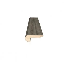 Mixed Gray 0.45 in. Thick x 2 in. Width x 78 in. Length Overlap Stair Nose Molding by OptiWood